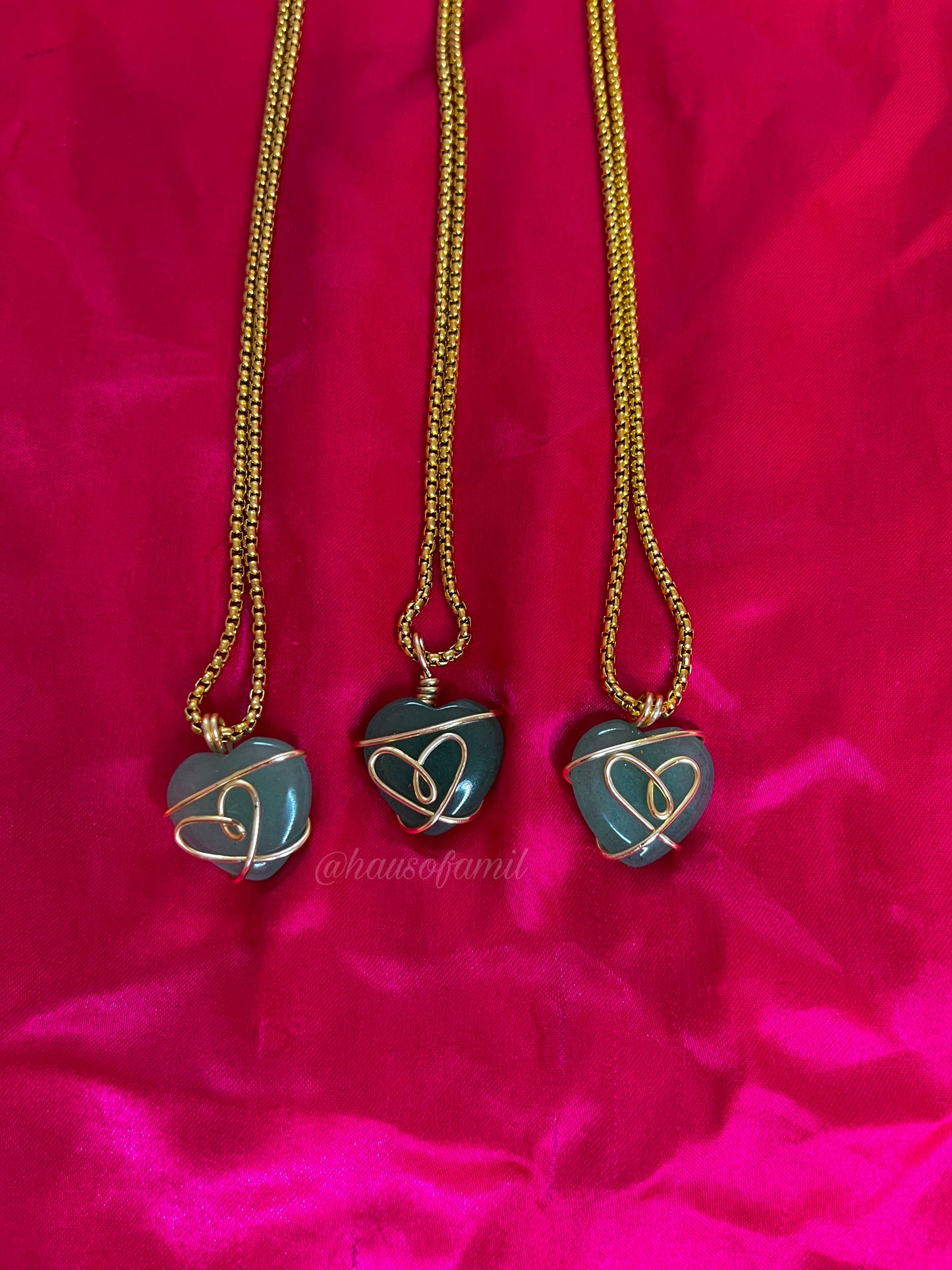 Green Aventurine Heart Pendant